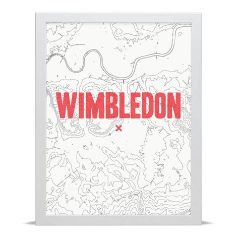 From 28 june to 11 july. Wimbledon Contours Giclée Art Print | London Art Prints