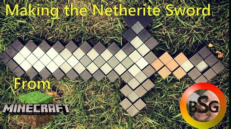 Making The Netherite Sword From Minecraft Youtube