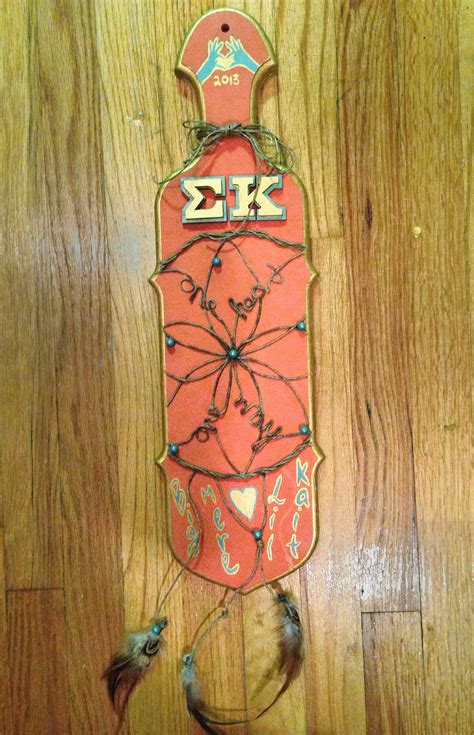 Meredith's Sigma kappa Big little paddle Gamma Sigma Sigma, Alpha