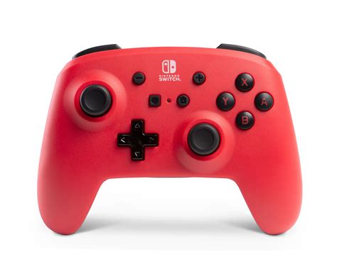 Powera Enhanced Wireless Controller For Nintendo Switch Red