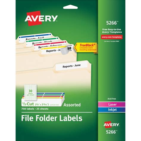 30 Avery Hanging File Folder Label Template Labels De