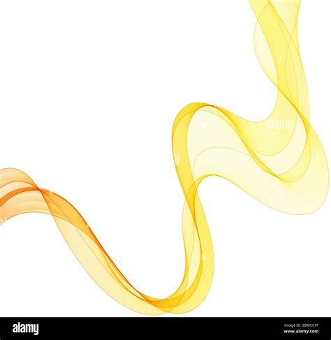 Abstract Vector Wave Orange And Yellow Wavy Lines Stock Vector Image