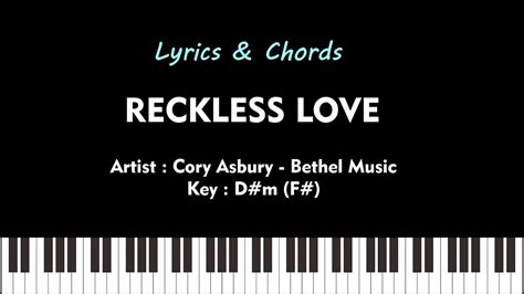 Reckless Love Bethel Music Cory Asbury Lyrics And Chords Youtube