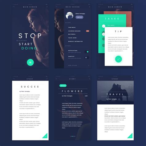 Download free psd website templates for you, you clients or company. Free FADE APP UI Kit Psd File - Graphic Google - Tasty ...