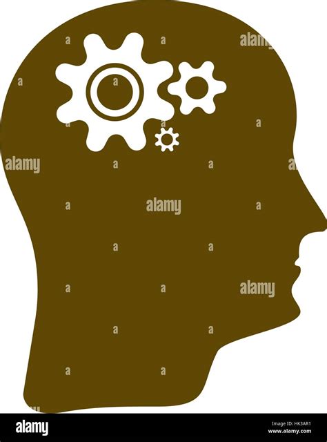 Brain Gears Vector Icon Stock Vector Image And Art Alamy