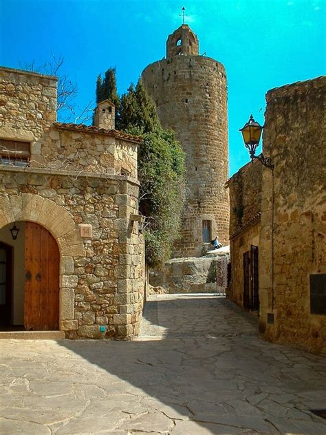 Pals Medieval Town In Catalonia Spain Stock Image Image Of Towns