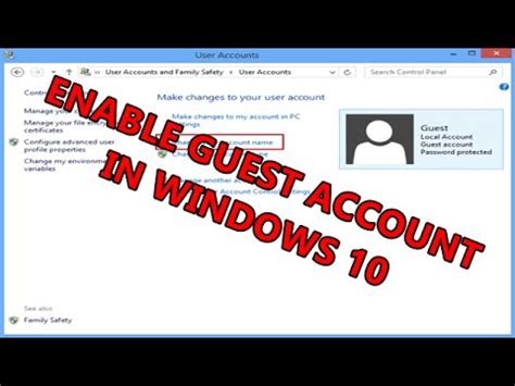 How to create a guest account. Windows 10 Tips : Enable GUEST Account in Windows 10 - YouTube