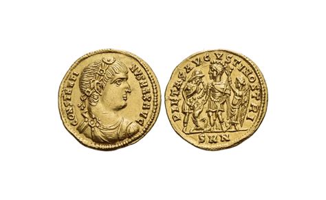 Roman Empire Constantine I The Great 307 337 Solidus 330 Nicomedia The Numisplace