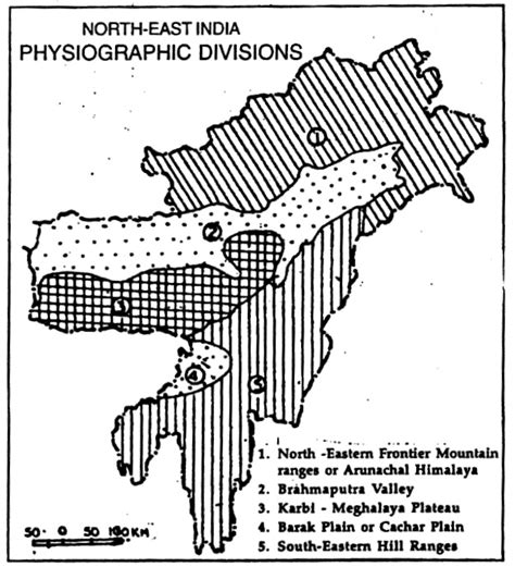 Physiography Of North East India