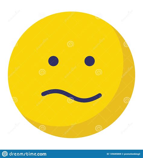 Bemused Face Emoticons Vector Isolated Icon Which Can Easily Modify Or