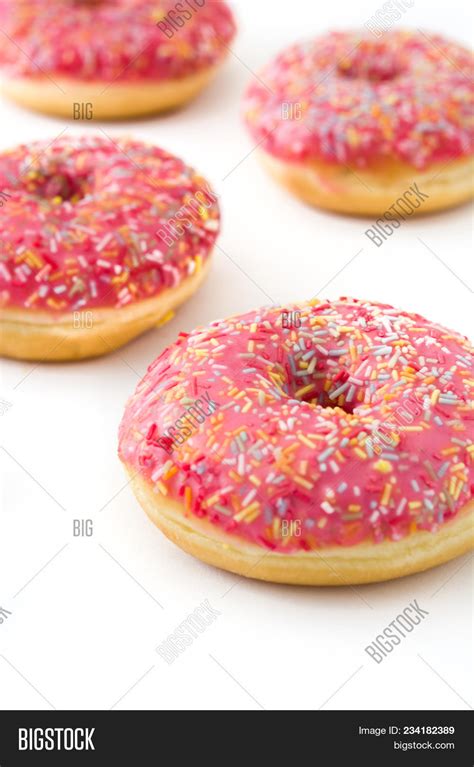 Pink Frosted Donut Image And Photo Free Trial Bigstock