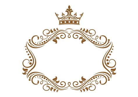 Elegant Royal Frame With Crown 11017296 Vector Art At Vecteezy