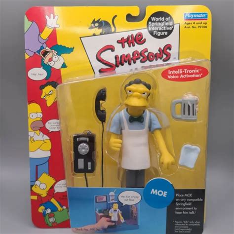 Playmates The Simpsons World Of Springfield Moe Interactive Figure 2099 Picclick