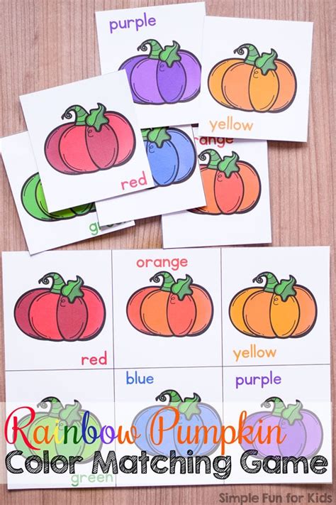 Check spelling or type a new query. FREE Pumpkin Color Matching Printable | Free Homeschool ...