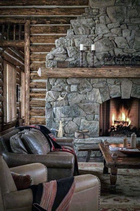 Rustic Stone Fireplace Pictures I Am Chris