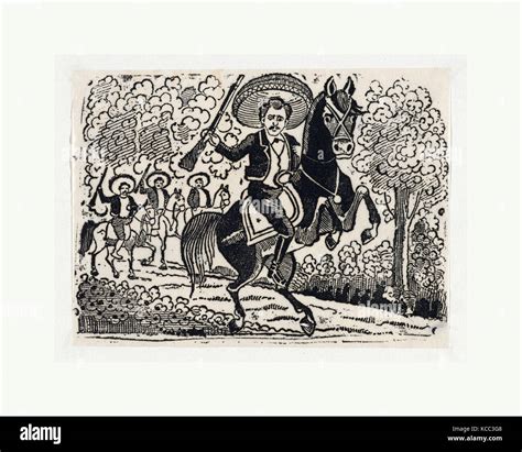 Drawings And Prints Print Emiliano Zapata On Horseback Scene From