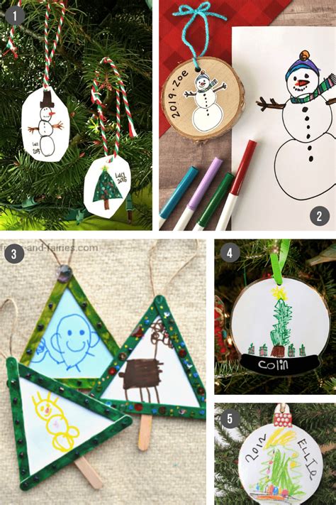 Diy Personalized Christmas Ornament Keepsakes That Kids Can Make And