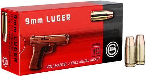 Geco Standard 9mm Luger 9x19 Fmj Flat 154 Grs Pistolenpatronen