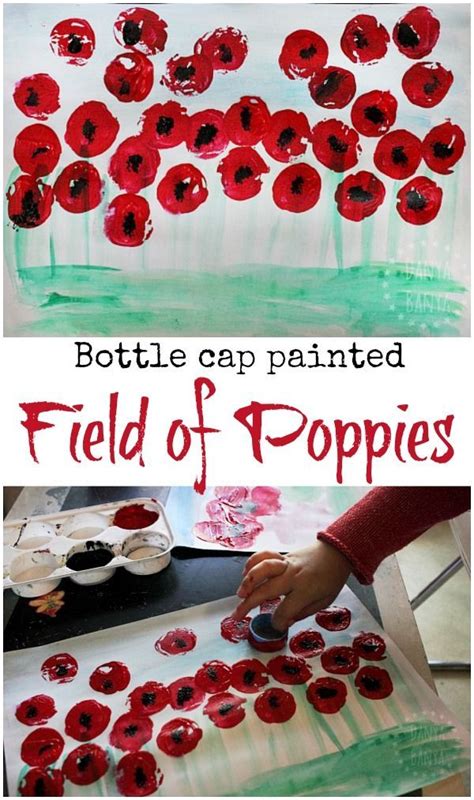 Field Of Poppies Art For Kids Danya Banya Poppy Craft For Kids