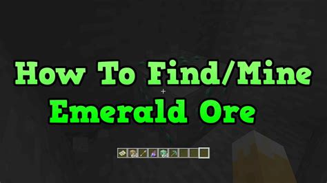 Minecraft Xbox 360 Ps3 How To Find Emeralds Emerald Ore Youtube