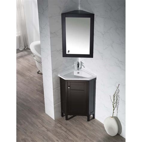 Available in modern styles, rustic and more! Home Loft Concepts 24.25" Single Corner Bathroom Vanity ...