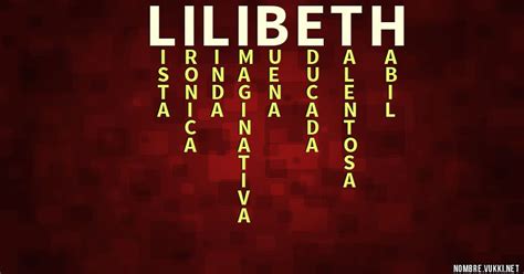 Qué Significa Lilibeth