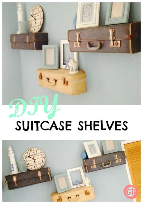 How To Make Easy Diy Suitcase Shelves • Grillo Designs