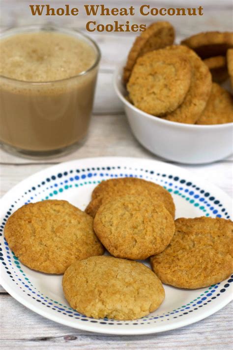 Whole Wheat Coconut Cookies Subbus Kitchen