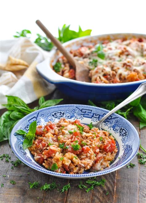 Dump And Bake Ground Beef Casserole With Rice The Seasoned Mom