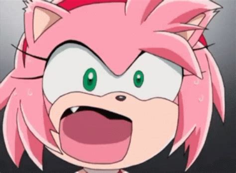 Amy Rose Yelling Loudly 