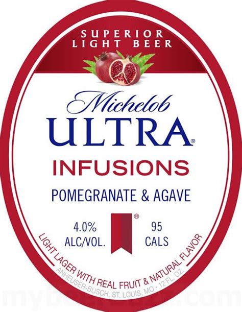 Michelob Ultra Infusions Pomegranate And Agave Michelob Ultra