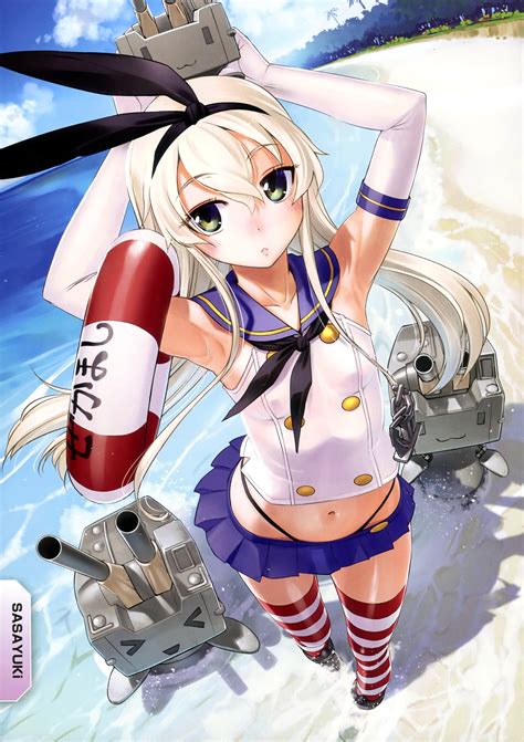 Kantai Collection Thigh Highs Shimakaze Kancolle Wallpapers Hd Desktop And Mobile Backgrounds