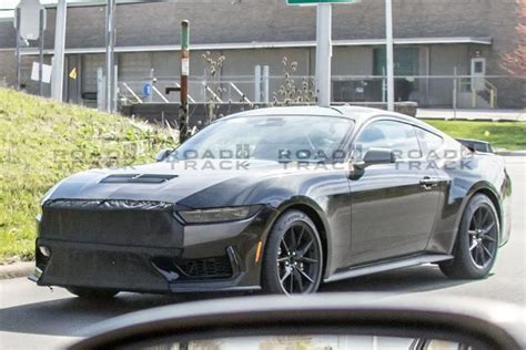 2024 Ford Mustang Prototype Spotted With Weird Center Exit Exhaust