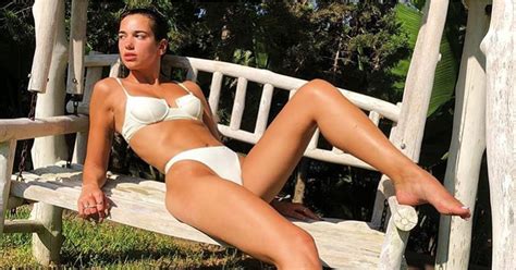 Dua Lipa Wearing A Bikini Popsugar Fashion