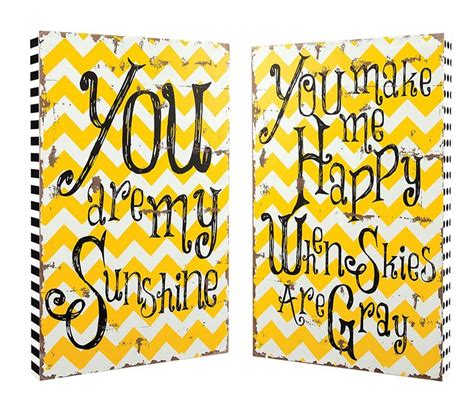 Set Of 2 You Are My Sunshine Decorative Wall Plaques You Are My