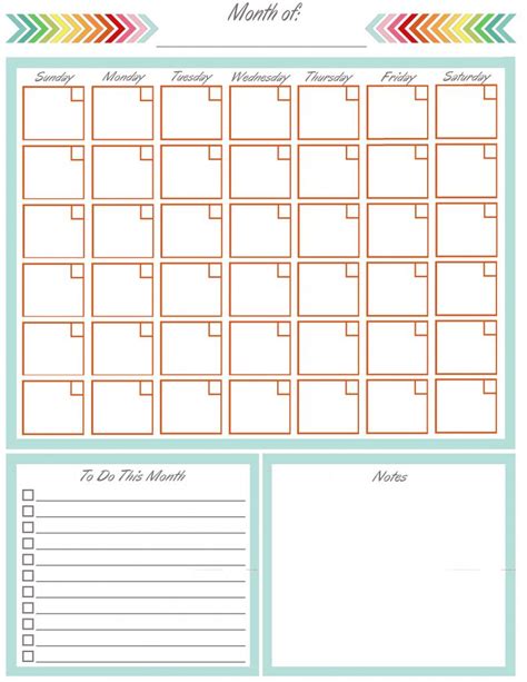 Musings Of An Average Mom Free Printable Blank Calendars