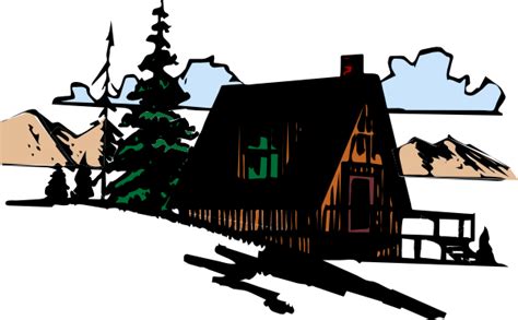 Cabin Silhouette Clip Art At Getdrawings Free Download