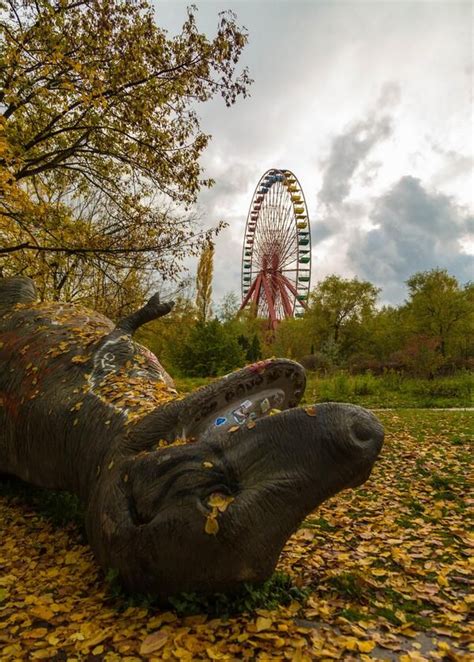 Abandoned Amusement Park In Berlin Ferris Wheel Still Operates Via
