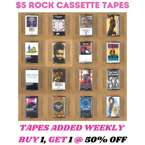 5 rock cassette tapes pink floyd journey boston styx 80s 90s build ur own lot cuisine