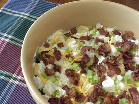 Sour cream and green onion potato salad with bacongrits and gouda. A Meek Perspective: July 4th Recipe - Sour Cream Potato Salad
