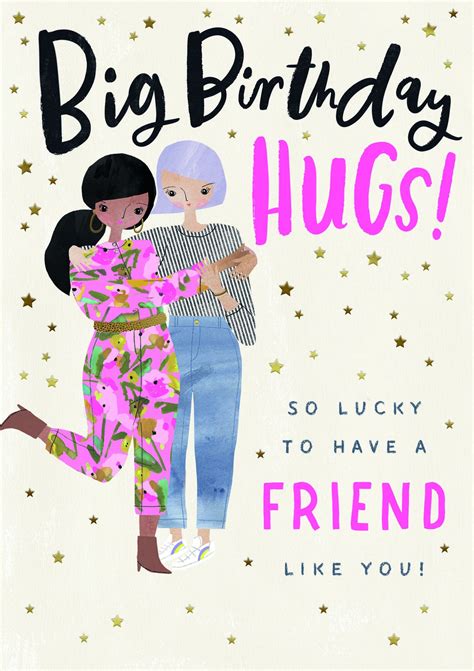 Big Birthday Hugs paper e. clips