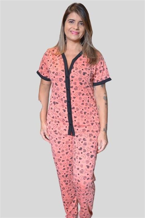 Comprar Pijama Longo Botões Blogueirinha A Partir De R3116 Fabrica De Pijamas Atacado E