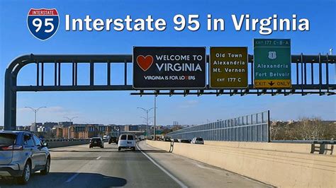 Interstate 95 South In Virginia I 95 Washington Dc To Richmond Youtube