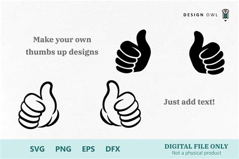 Thumbs Up Svg Cut Files By Design Owl Thehungryjpeg