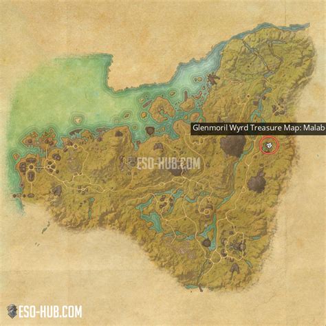Glenmoril Wyrd Treasure Map Malabal Tor Eso Hub Elder Scrolls Online