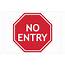 No Entry Rectangle Sign  National Safety Signs Online