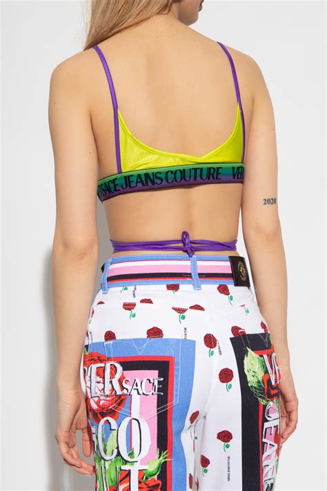 Neon Cropped Tank Top Versace Jeans Couture Vitkac GB