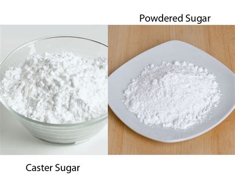 Caster Sugar Vs Powdered Sugar