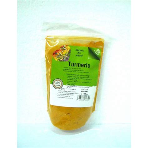 Turmeric Curcuma Pulbere 100g Phytopharm Minuneanaturii Ro