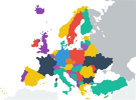 Europer karte | europakarte politisch deutsch als poster 90 x 61cm. Europakarte als Font | Tyskland-Update - Allgemein ...